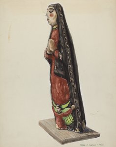 Vår Fru av Guadalupe Bulto, ca. 1938.