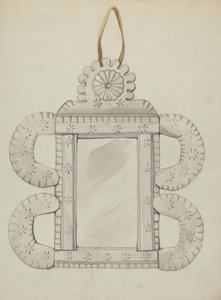 Spegelram av plåt, ca. 1936. av Majel G. Claflin