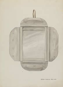 Spegelram av plåt, ca. 1937. av Majel G. Claflin
