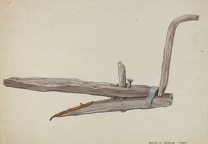 Träplog, ca. 1937.