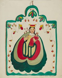 Altartavla i trä, Sankt Antonius, ca. 1937.