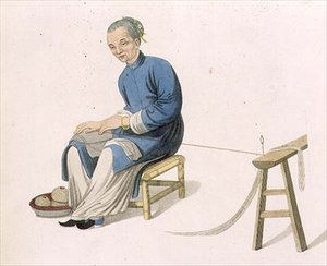 An Old Woman Twisting Cotton, tallrik 57 från 