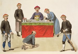 A Culprit before a Magistrate, skylt 1 från 