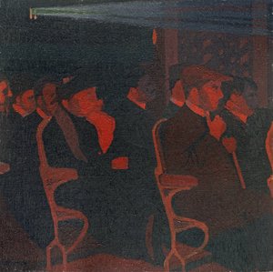 I biografen, ca 1915 (olja på duk)