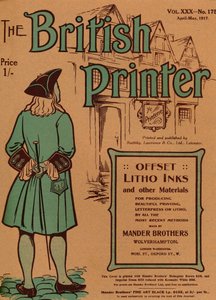 The British Printer Vol. XXX - nr 175 april-maj, 1917 omslag, 1917 av Mander Brothers