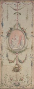 Dekorativ panel en i ett par, 1700-tal. av Manner of Le Riche