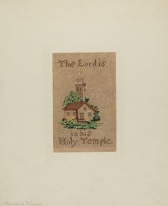 Bokmärke, c. 1939. av Manuel G. Runyan