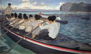 The Rowers, ca 1912 (olja på duk) av Manuel Losada