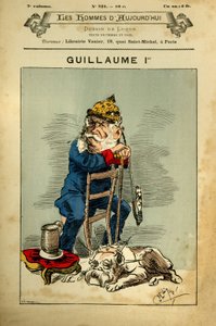 Omslag till dagens män, nummer 321, illustration av Manuel Luque (1854-1919): Tyskland Preussen - Bismarck Otto Von, William I
