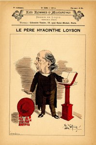 Omslag till The Men of Today, nummer 329, illustration av Manuel Luque (1854-1919): Loyson Hyacinthe (fader Hyacinthe) (1827-1912)