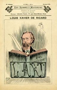Omslag till The Men of Today, nummer 385, illustration av Manuel Luque (1854-1919): Louis-Xavier (Louis Xavier) av Ricard (1843-1911)