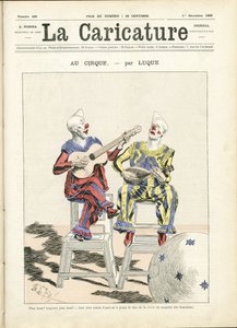 Illustration av Manuel Luque (1854-1919) för omslaget till La Caricature (1880) av Manuel Luque