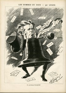 Illustration av Manuel Luque (1854-1919) för omslaget till La Caricature (1880) av Manuel Luque