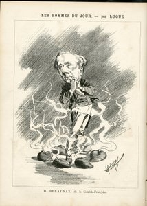 Illustration av Manuel Luque (1854-1919) för omslaget till La Caricature (1880) av Manuel Luque