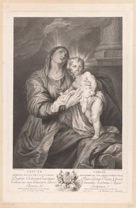 Maria med Kristusbarnet Sancta Virgo (titel på objekt)