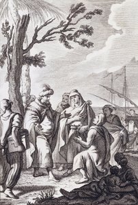 Illustration till "Algiersfördraget" av Miguel de Cervantes av Manuel de la Cruz y Cano
