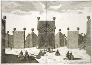 The Topiary Gardens, från Delights of the Villa Castellazzo, av Domenico Felice Leonardi, publicerad 1743 av Marc