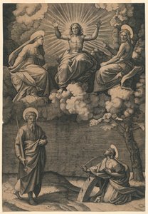 Jesus Kristus, Jungfrun och Johannes Döparen med de heliga Paulus och Katarina