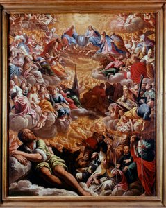 Paradiset - Målning av Marcantonio Bassetti (1588-1630), olja på duk 78X61 CM - Neapel Museo di Capodimonte