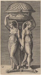 En rökelsekar av Marcantonio Raimondi