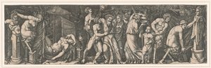 Bacchanalia, ca 1510-1511. av Marcantonio Raimondi