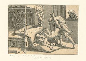 Jag Modi. Position 9, 1530-1540. av Marcantonio, Raimondi