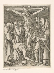Korsfästelse Passion of Christ (serietitel) av Marcantonio Raimondi