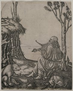 Orpheus Charming the Animals, c. 1505. av Marcantonio Raimondi