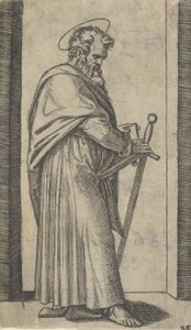 Saint Paul, svärd i höger hand, från serien 