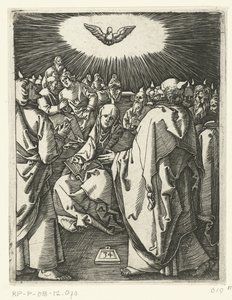 Den helige Andes utgjutelse Passion of Christ (serietitel) av Marcantonio Raimondi