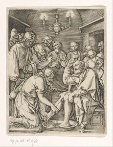 Fottvätt av Peter Passion of Christ (serietitel) av Marcantonio Raimondi