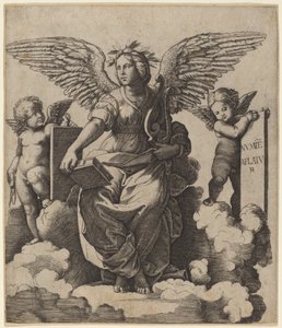 Poesi av Marcantonio Raimondi after Raphael