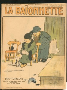 Omslag till "" La Baionnette"", Satirical en Colors av Marcel Amable O.L. Capy
