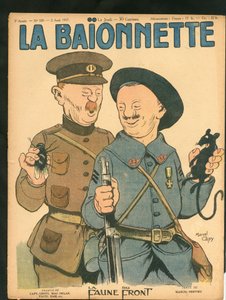 Omslag till "" La Baionnette", Satirical in Colors