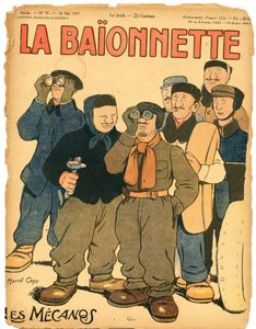 Omslag till "" La Baionnette "", Satirical in Colors av Marcel Amable O.L. Capy