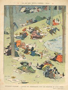 Utställning av kulinariska konster - Salon des Independants (varje söndag och helgdag) från baksidan av "Le Rire", 28 maj 1910