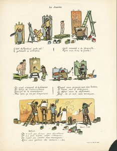 Illustration av Marcel Capy (1865-1941) i Le Smile, nr 12, 20/03/13 - The Art of Rondism 