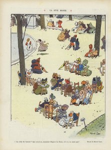 Saven stiger. Illustration för Le Rire