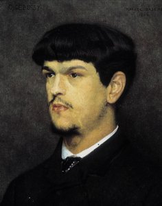 Porträtt av Claude Debussy av Marcel Andre Baschet (1862-1941) av Marcel Andre Baschet