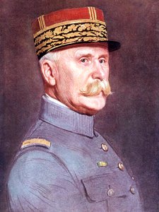 Porträtt av marskalken Philippe Petain, ca. 1920 (målning)