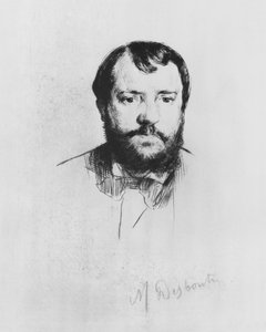 Ernest Hoschede, 1875 (etsning med torrnål)