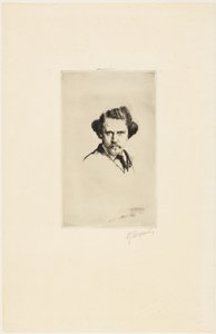 Porträtt av Alfred Cadart av Marcellin Gilbert Desboutin