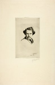 Porträtt av Alfred Cadart, 1875 av Marcellin Gilbert Desboutin