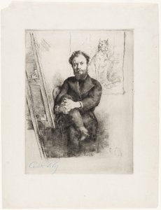 Porträtt av Viscount Ludovic Napoleon Lepic av Marcellin Gilbert Desboutin