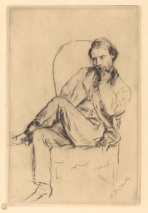 Renoir sittande av Marcellin Gilbert Desboutin