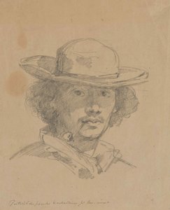 Självporträtt. av Marcellin Gilbert Desboutin