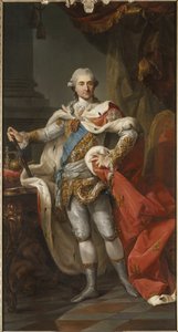 Stanislas II Auguste Poniatowski - Porträtt av Stanislaw II Auguste Poniatowski, kung och storhertig av det polsk-litauiska samväldet (1732-1798), av Bacciarelli, Marcello (1731-1818). Olja på