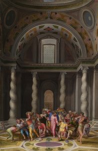 Jesus driver ut bytarna ur templet. Efter 1550