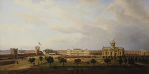 Interiörvy av fästningen Ivangorod, 1846 av Marcin Zaleski