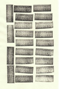 Stones_22, 2017 (gummistämplar) av Marco Campedelli